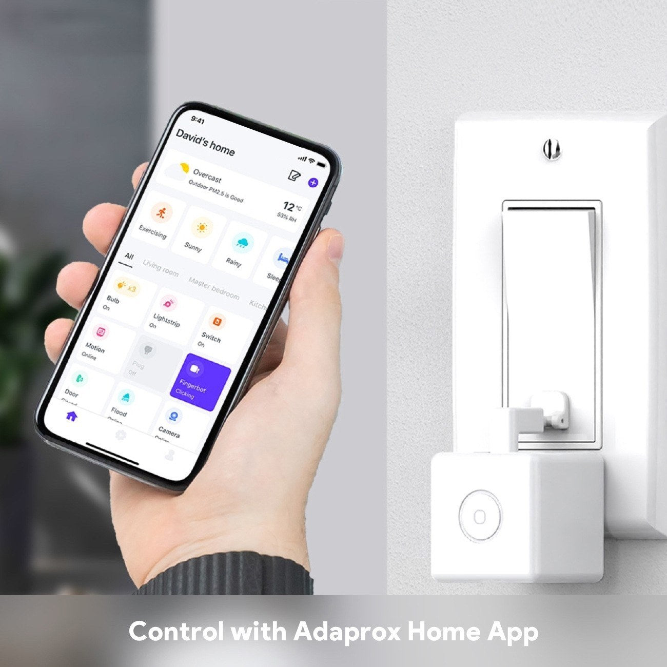 Smart Fingerbot Remote Control Switch for Alexa & Google Home