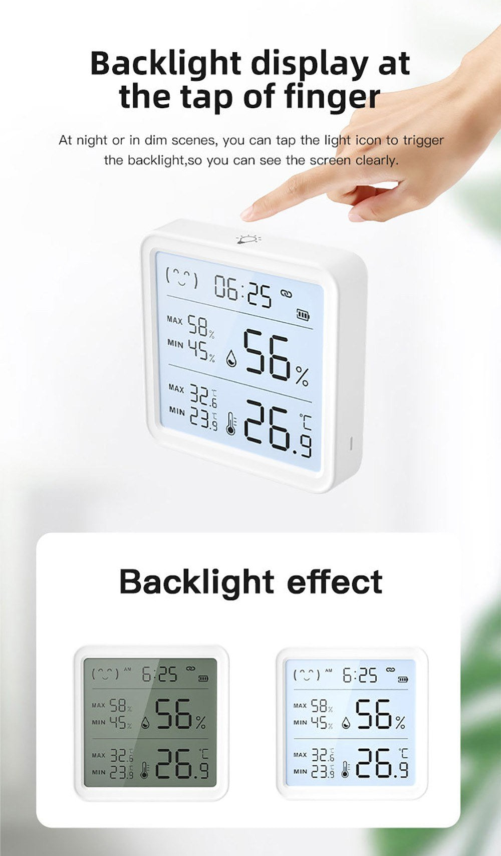 Smart Wireless Bluetooth Temperature & Humidity Sensor and Linkage Detector