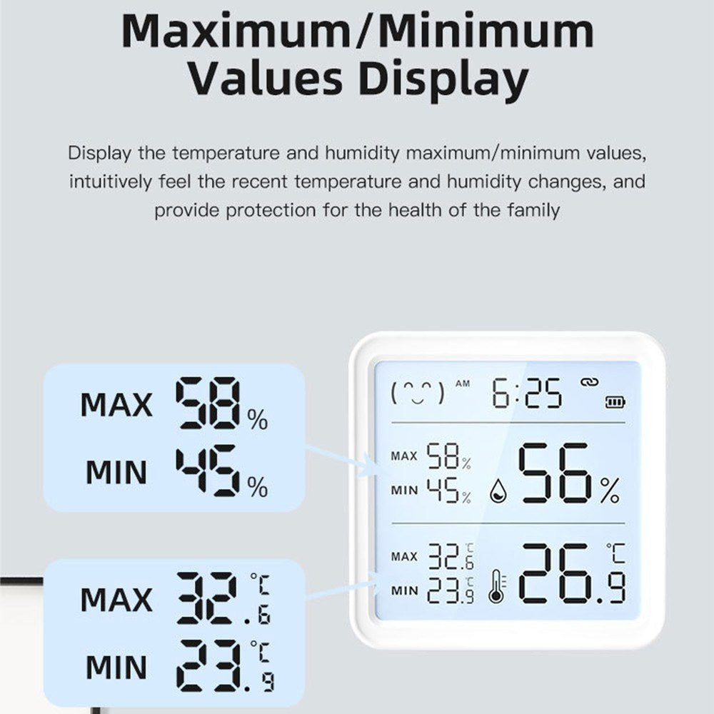Smart Wireless Bluetooth Temperature & Humidity Sensor and Linkage Detector