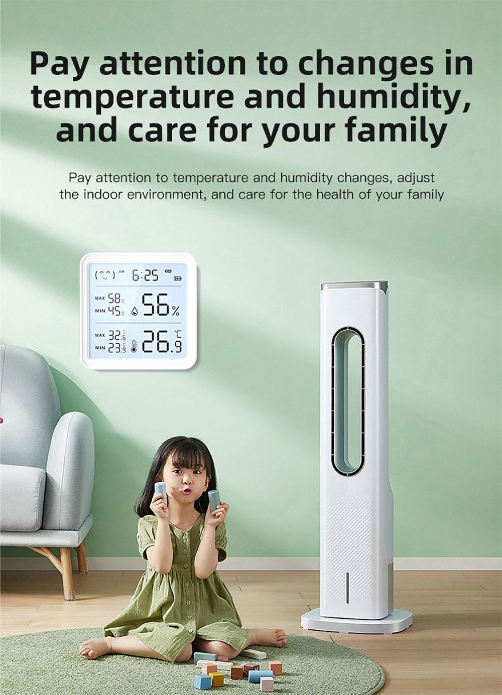 Smart Wireless Bluetooth Temperature & Humidity Sensor and Linkage Detector