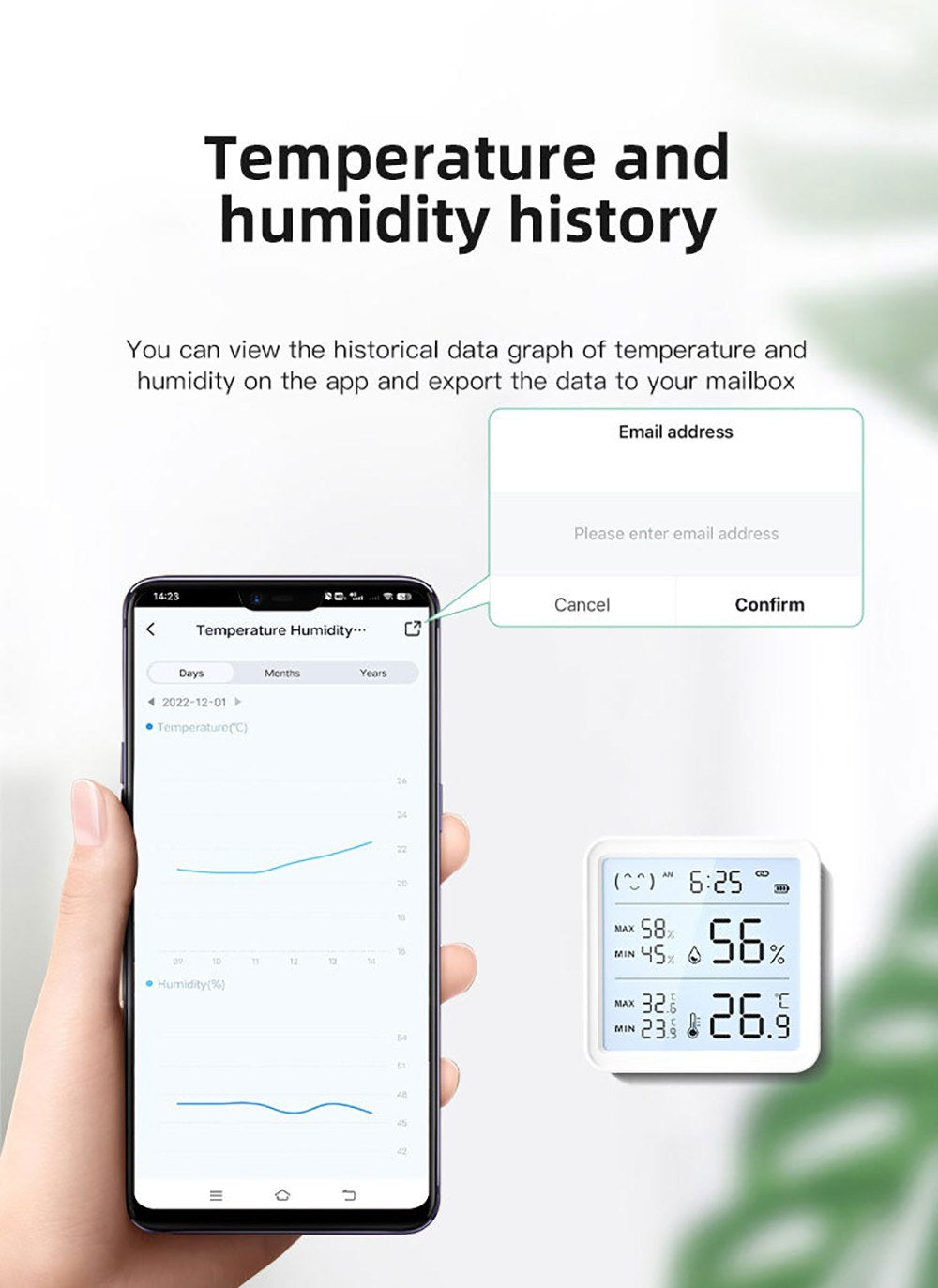 Smart Wireless Bluetooth Temperature & Humidity Sensor and Linkage Detector
