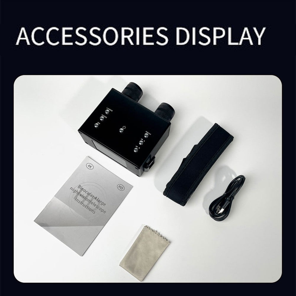 4K Infrared Night Vision Camera, 600M Full-Dark, 3.0 IPS Screen, 8X Zoom, Photo & Video, Outdoor Camping, Hunting, Fishing