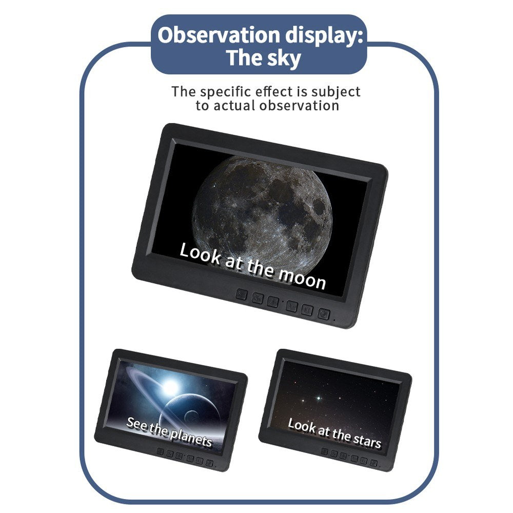 Professional 7-Inch IPS Display Astronomy Camera Telescope with Electronic Eyepiece for Planetary Observation and Stargazing