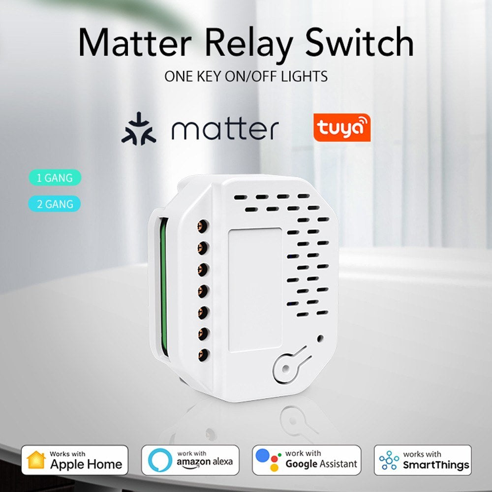 Tuya WiFi Smart Relay Switch with Voice Control via Alexa & Google Home – App-Enabled Home Automation