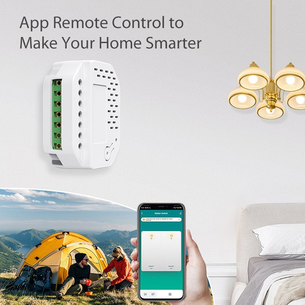 Tuya WiFi Smart Relay Switch with Voice Control via Alexa & Google Home – App-Enabled Home Automation