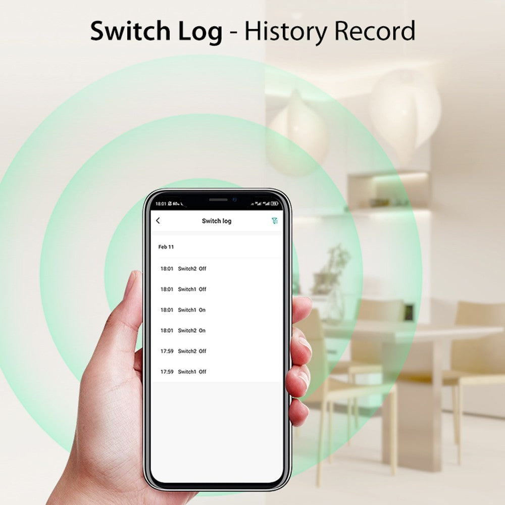 Tuya WiFi Smart Relay Switch with Voice Control via Alexa & Google Home – App-Enabled Home Automation