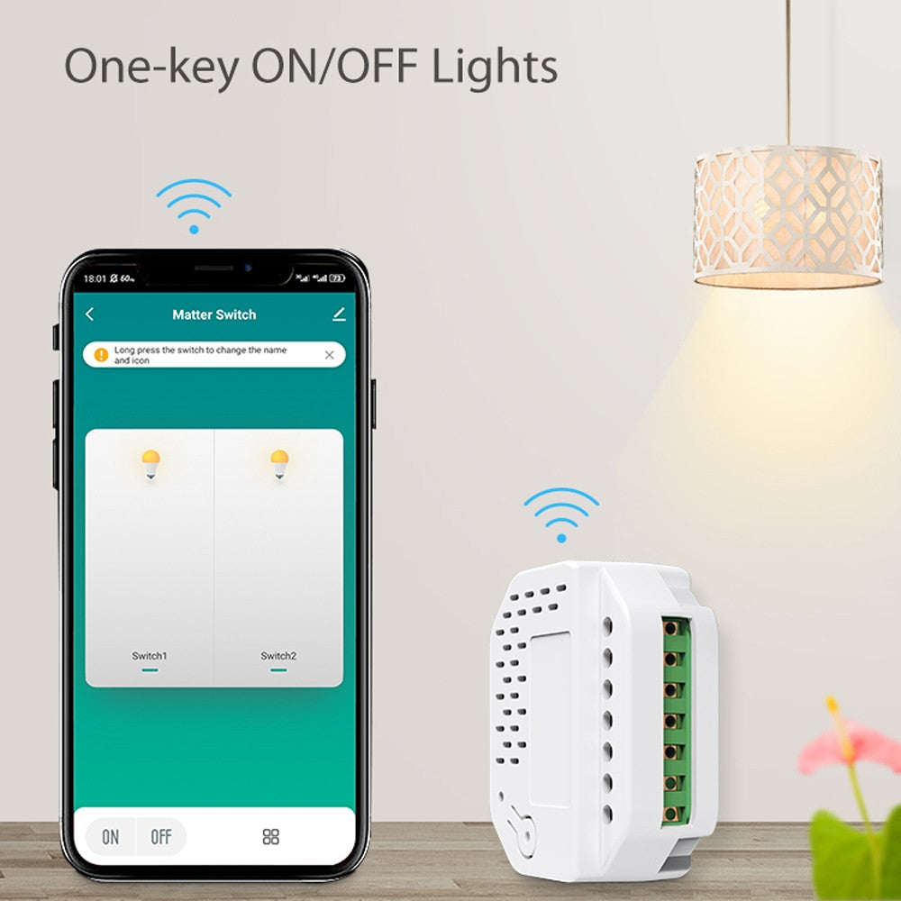 Tuya WiFi Smart Relay Switch with Voice Control via Alexa & Google Home – App-Enabled Home Automation