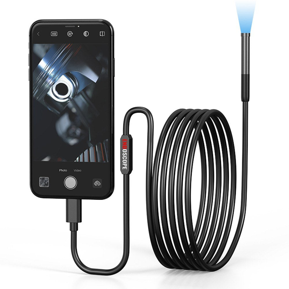 Type-C Borescope Camera 7.9mm with Adjustable LED, IP67 Waterproof for Android iOS Devices