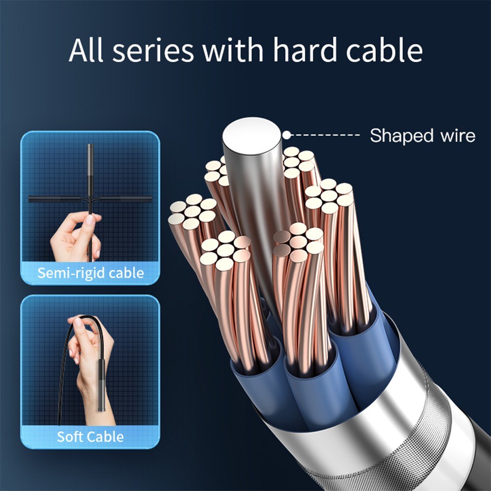 Type-C Borescope Camera 7.9mm with Adjustable LED, IP67 Waterproof for Android iOS Devices