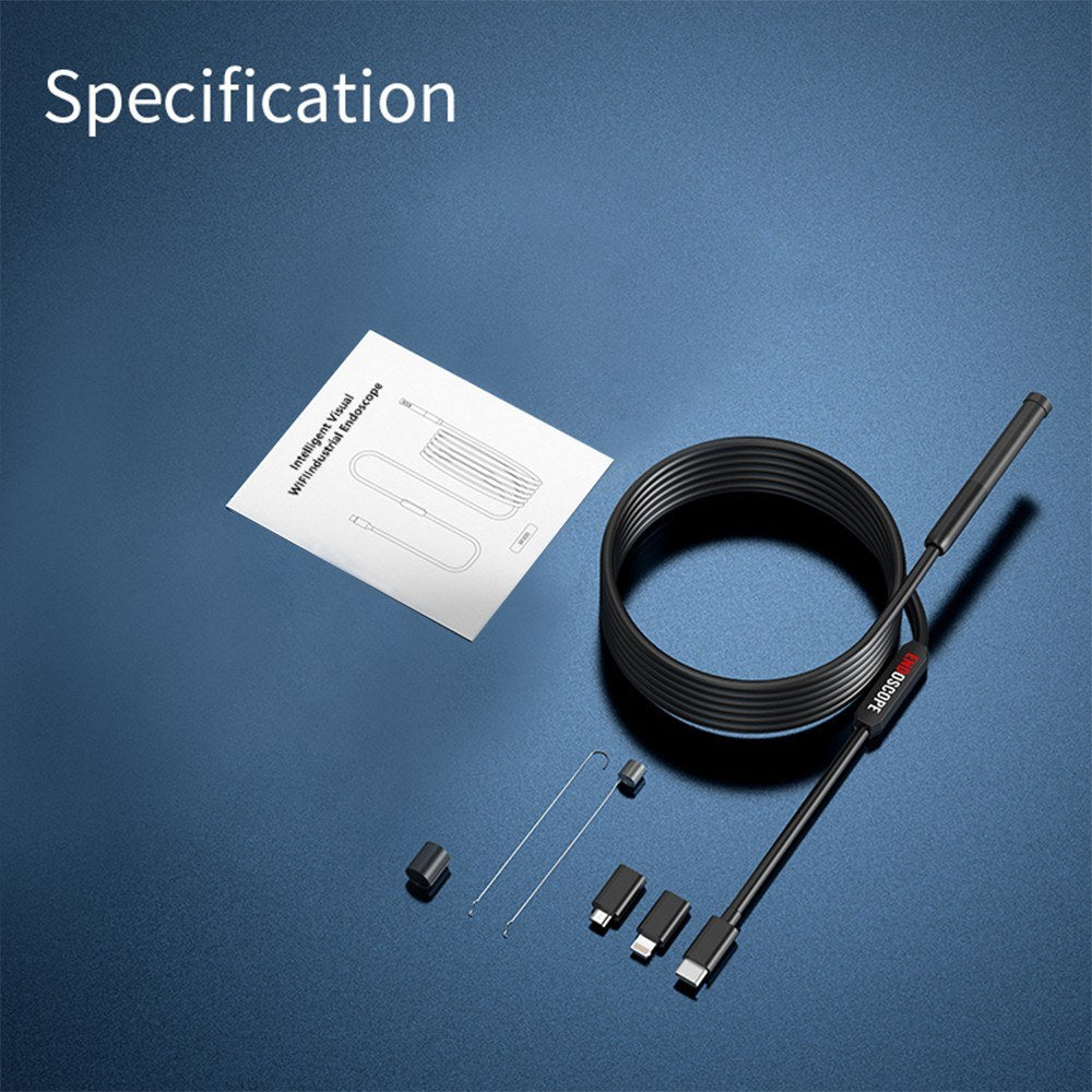 Type-C Borescope Camera 7.9mm with Adjustable LED, IP67 Waterproof for Android iOS Devices