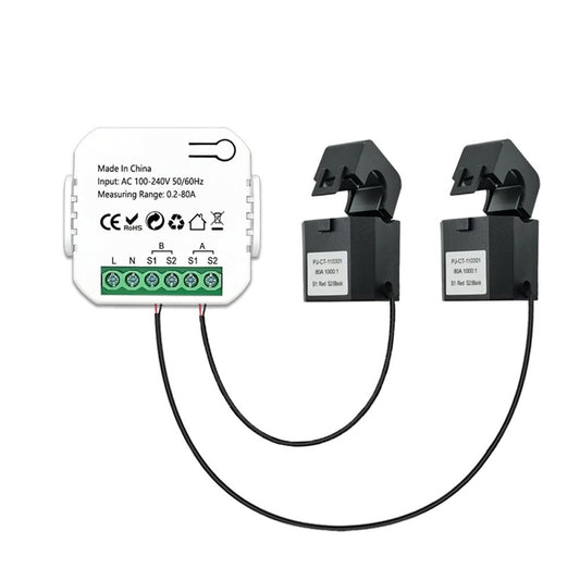 Tuya WiFi Smart Energy Meter for Solar PV Systems - Bidirectional Power Monitoring with Mobile App Control & CT Sensor