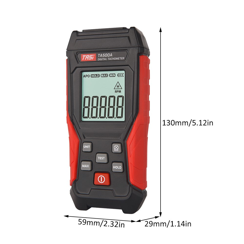 Digital Tachometer RPM Tester - Non-Contact Handheld LCD Meter for Motors, Wheels & Car Making