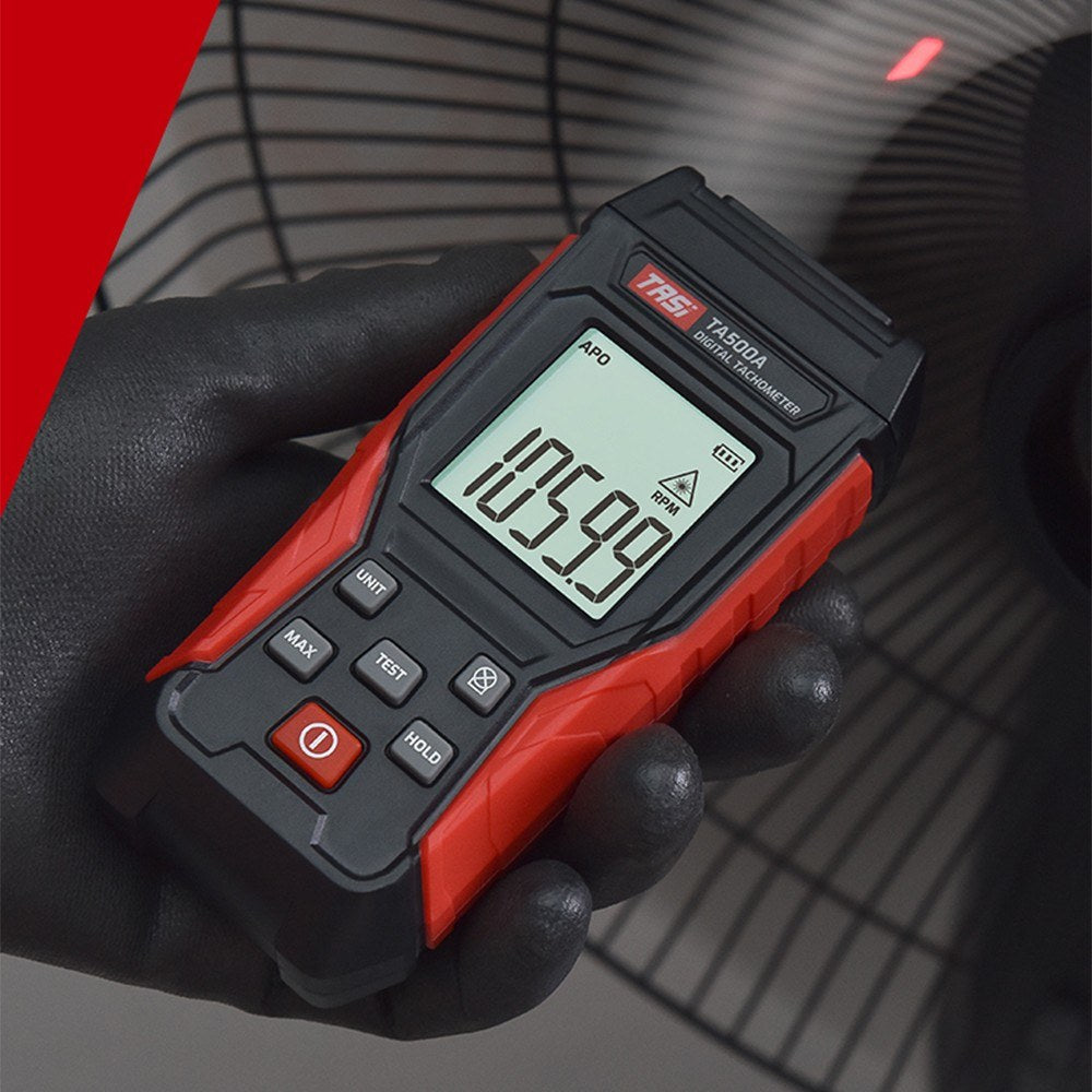 Digital Tachometer RPM Tester - Non-Contact Handheld LCD Meter for Motors, Wheels & Car Making