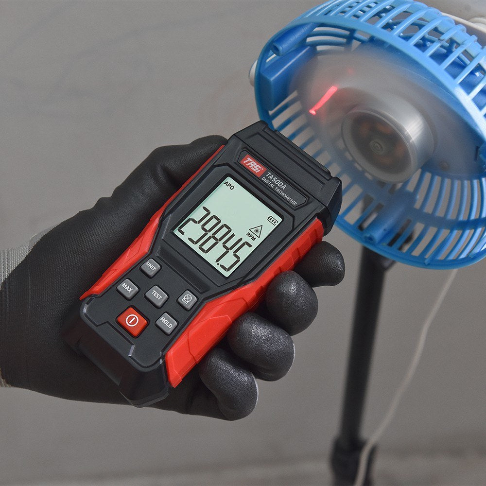 Digital Tachometer RPM Tester - Non-Contact Handheld LCD Meter for Motors, Wheels & Car Making