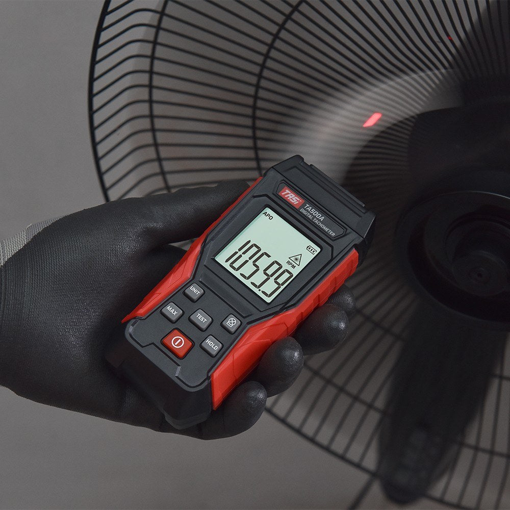Digital Tachometer RPM Tester - Non-Contact Handheld LCD Meter for Motors, Wheels & Car Making