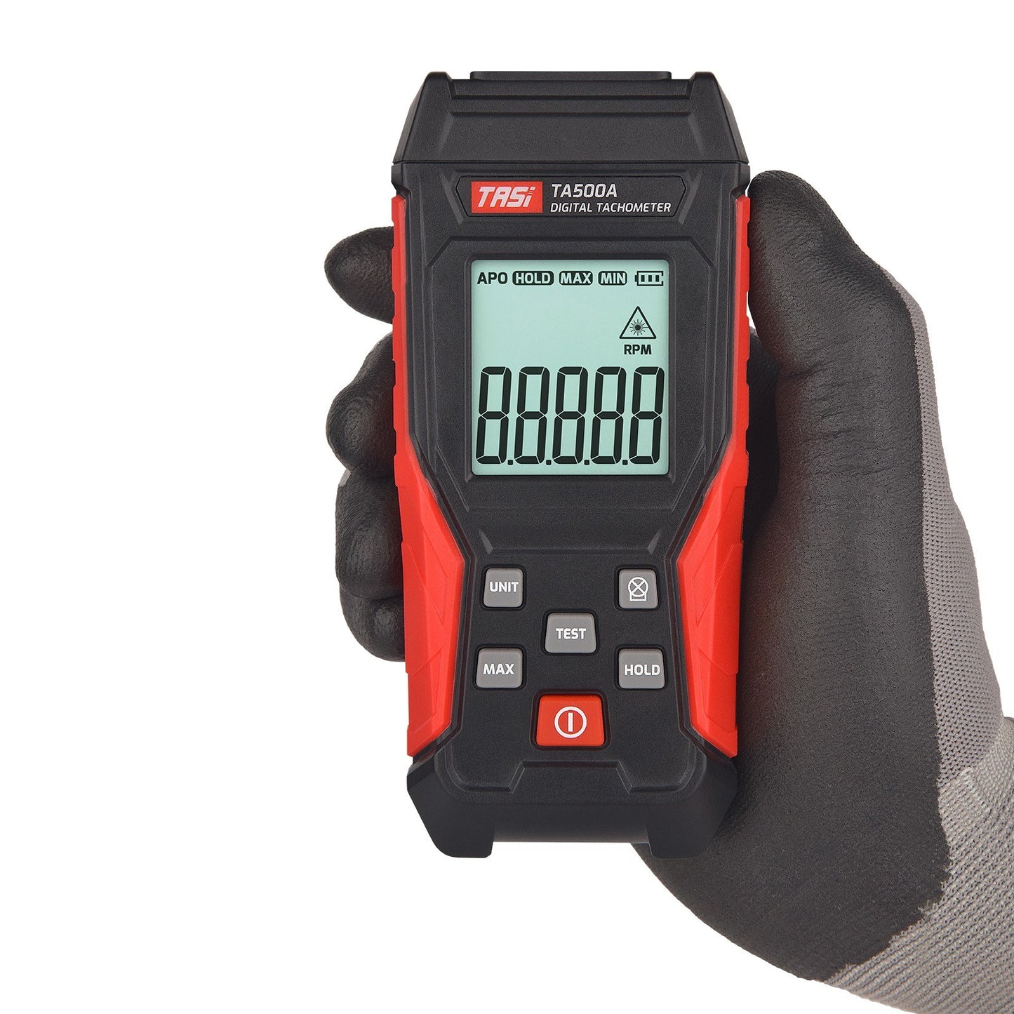 Digital Tachometer RPM Tester - Non-Contact Handheld LCD Meter for Motors, Wheels & Car Making