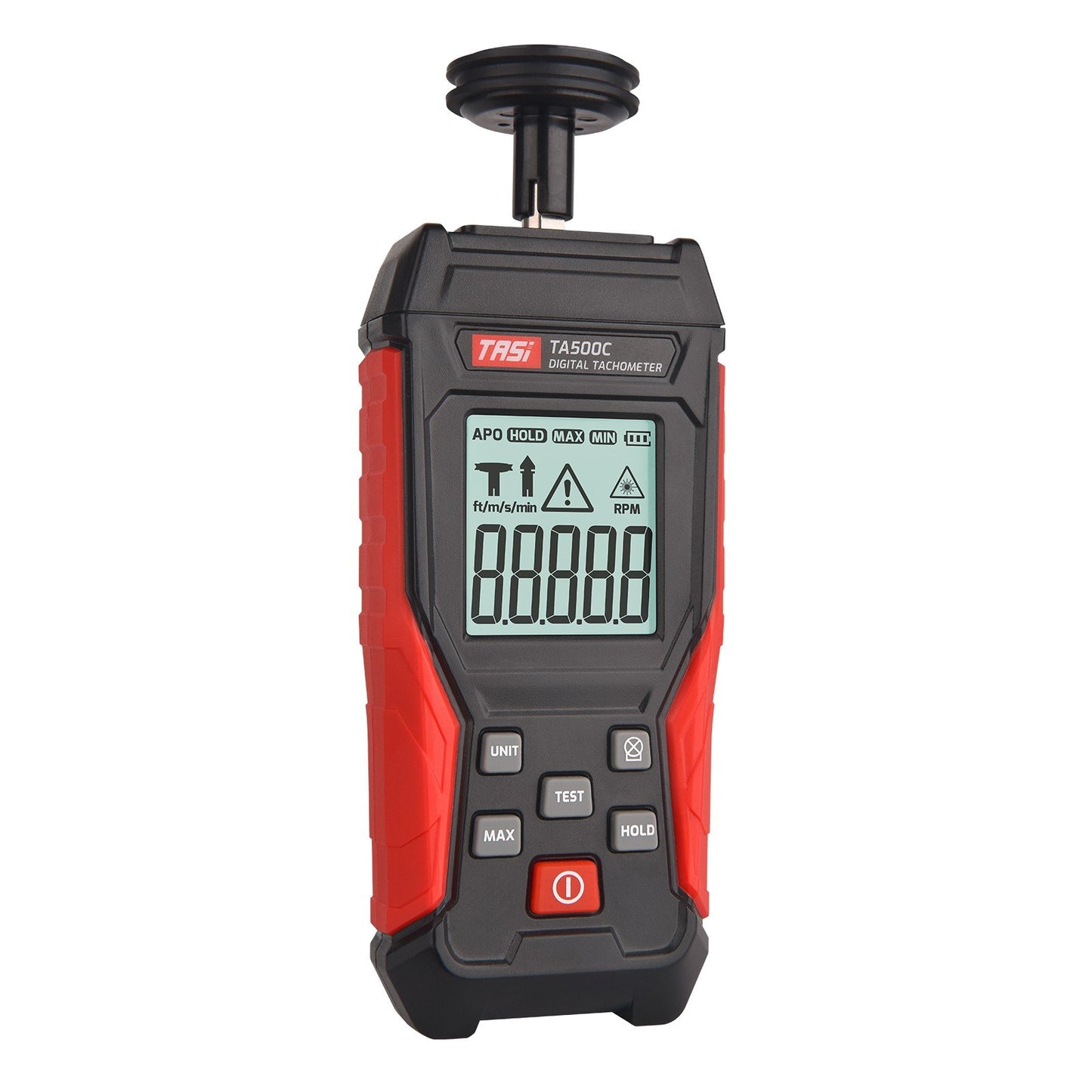 Digital Tachometer RPM Tester - Non-Contact Handheld LCD Meter for Motors, Wheels & Car Making