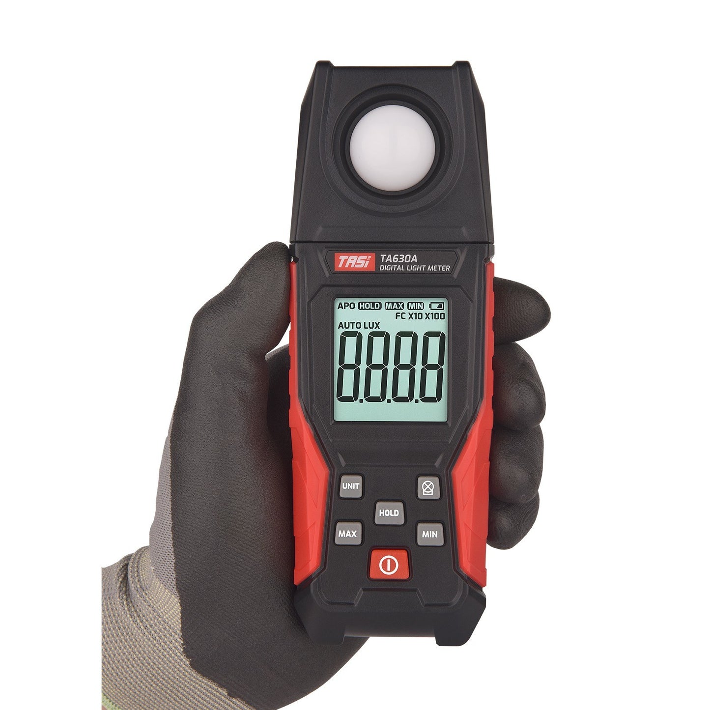 TASI Digital Lux Meter with Record & LCD Display, 0-200,000 Range, Flexible Sensor for Photography, Plants, Indoor & Outdoor Use