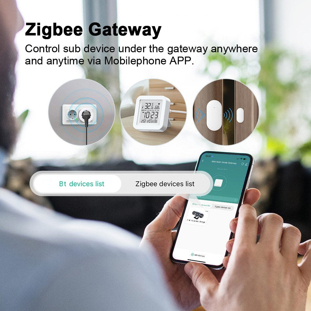 Tuya Zigbee & Bluetooth Smart Home Hub: Zigbee Device Automation, App Remote Control, Alexa Compatible