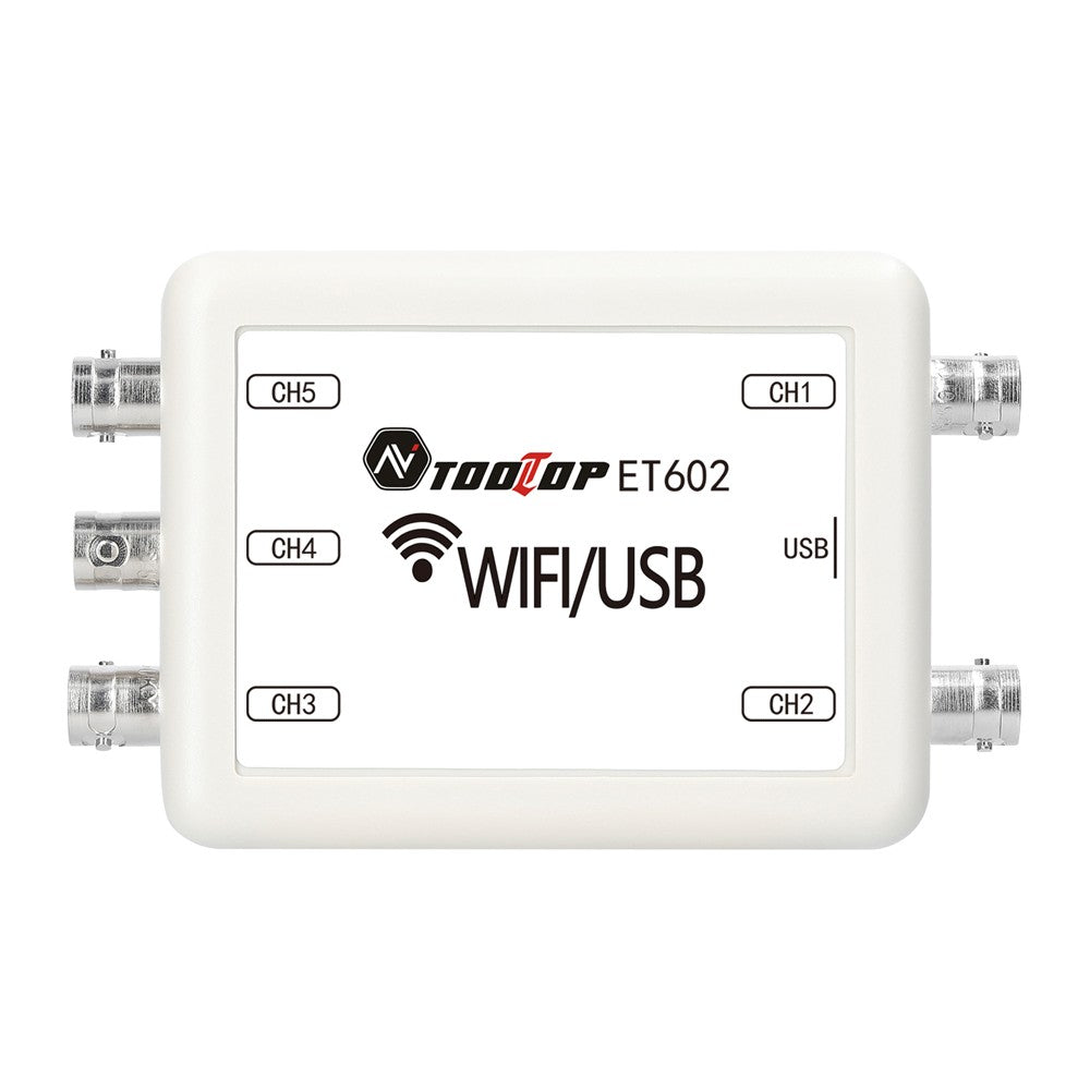 TOOLTOP 5-Channel Virtual Oscilloscope with Data Storage & 4 Switchable Measurement Modes