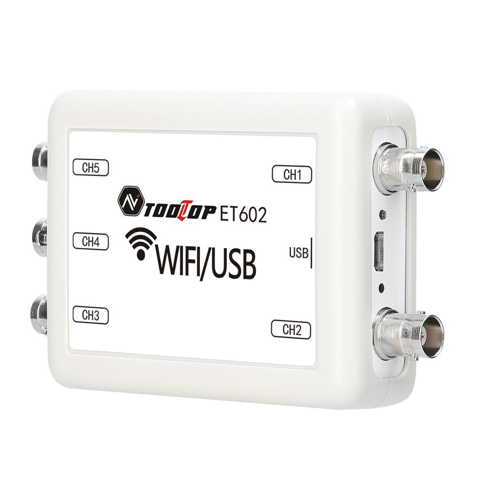 TOOLTOP 5-Channel Virtual Oscilloscope with Data Storage & 4 Switchable Measurement Modes