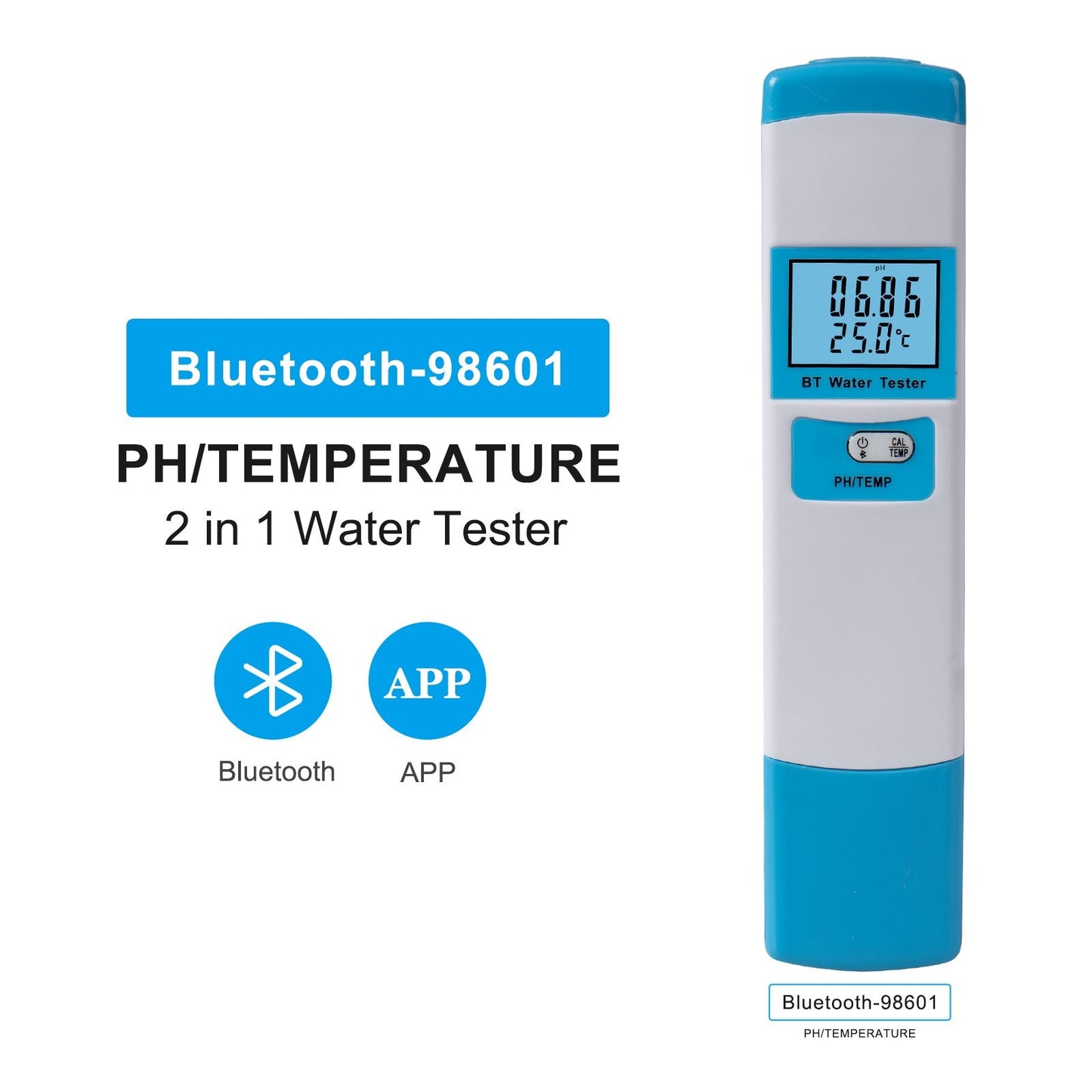 5-in-1 LCD Water Quality Test Meter - EC/TDS/SALT/SG/TEMP, High Accuracy Kit for Drinking Water, Hydroponics, Pools & Aquariums