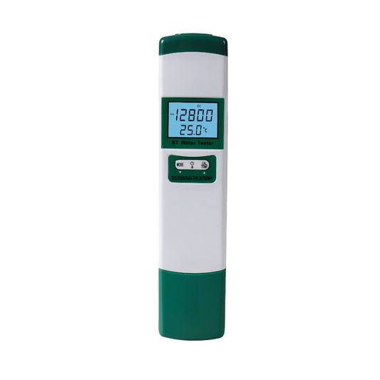 5-in-1 LCD Water Quality Test Meter - EC/TDS/SALT/SG/TEMP, High Accuracy Kit for Drinking Water, Hydroponics, Pools & Aquariums