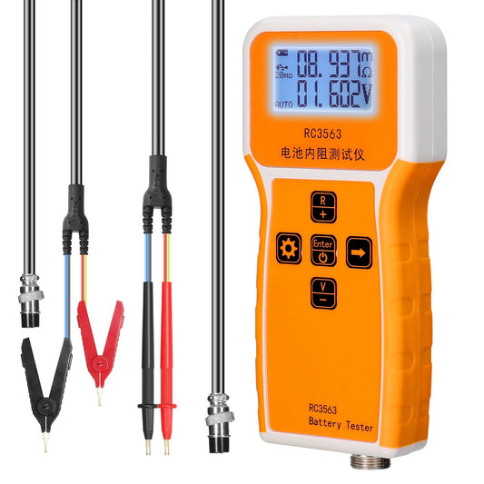 RC3563 High-Precision 200Ω 100V Battery Internal Resistance & Voltage Tester – Portable 3-Digit Display for Lithium/Lead-Acid Batteries, True Four-Wire AC Detector
