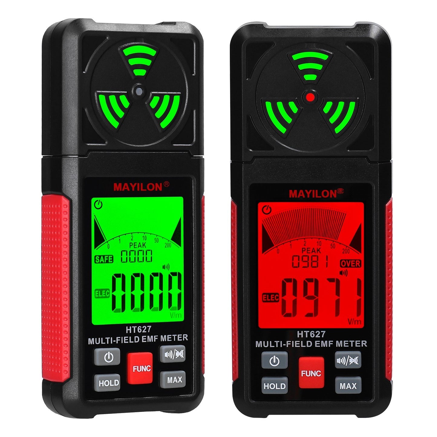 Portable EMF Meter - Digital Electromagnetic Radiation & Electric Field Detector for Home, Lab, Hospital