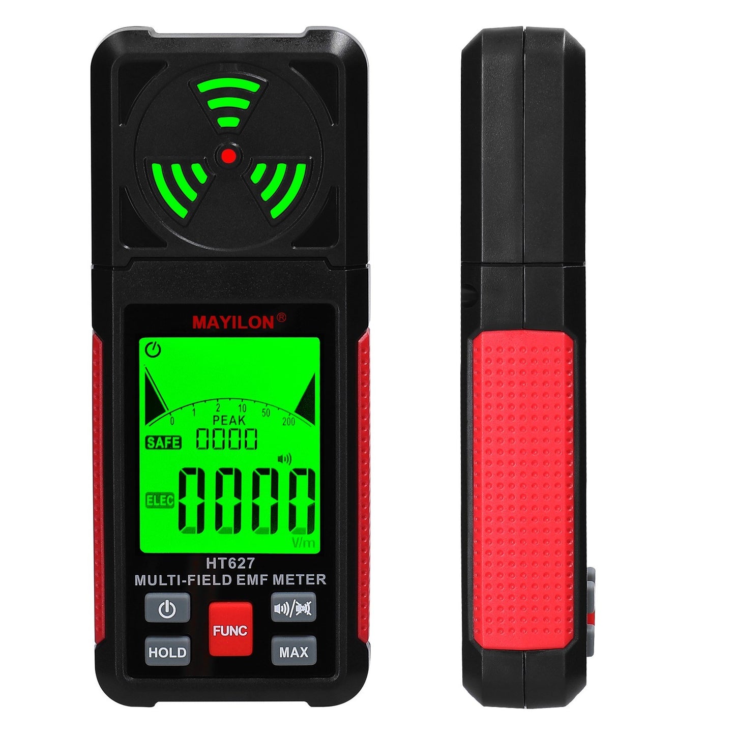 Portable EMF Meter - Digital Electromagnetic Radiation & Electric Field Detector for Home, Lab, Hospital
