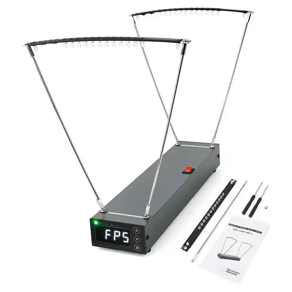 Professional Aluminum Alloy Bow Speedometer 0-2000MPS - Canopy-type Velocity Measurement Tool