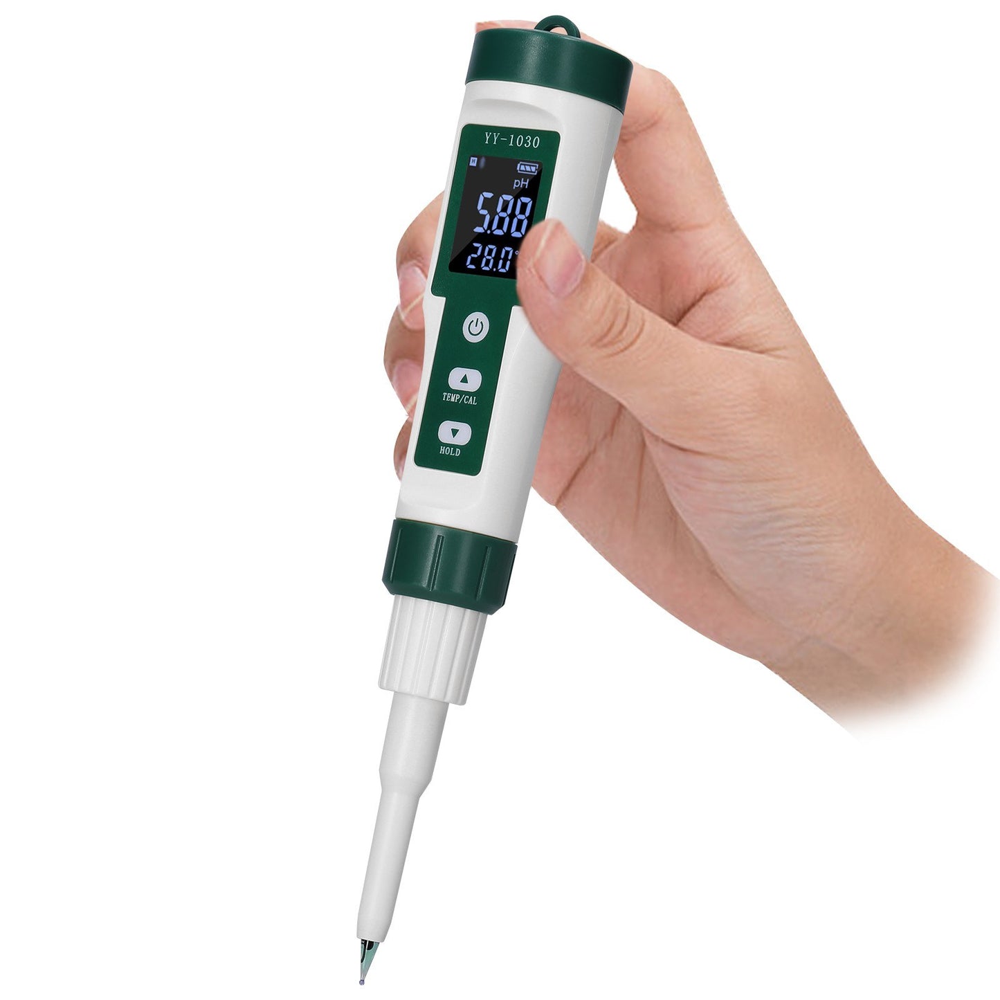 Digital pH Meter for Baby Food, Dough, Cheese, Cosmetics, and Soil - Model YY-1030