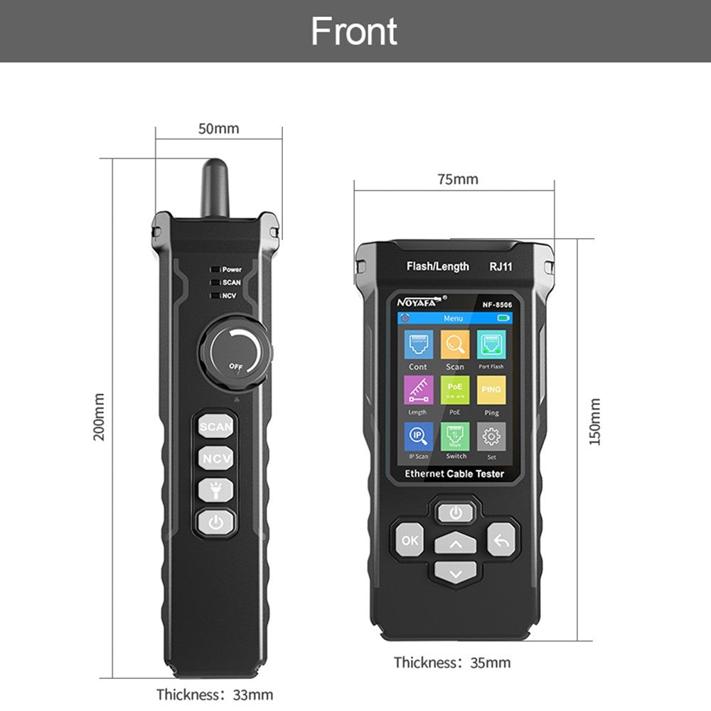 NOYAFA NF-8506 Rechargeable LCD Network Cable Tester & Multifunction Wire Tracker