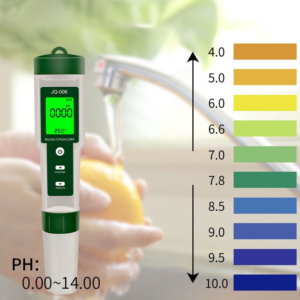 10-in-1 Multifunctional Digital Water Quality Tester - Portable High Accuracy PH/TDS/EC/Salinity/ORP/H2/S.G/Temperature/Nutrient Concentration/Resistance Pen with Backlight