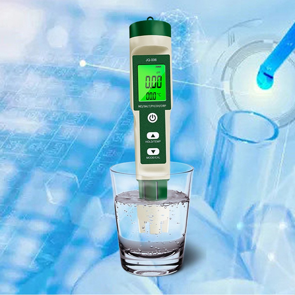 10-in-1 Multifunctional Digital Water Quality Tester - Portable High Accuracy PH/TDS/EC/Salinity/ORP/H2/S.G/Temperature/Nutrient Concentration/Resistance Pen with Backlight