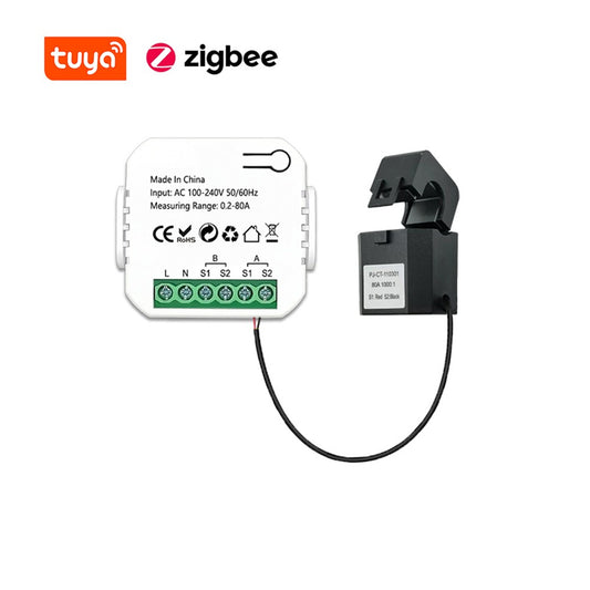 Tuya ZigBee Solar PV Energy Meter: Bidirectional Monitoring & Mobile App Control with CT