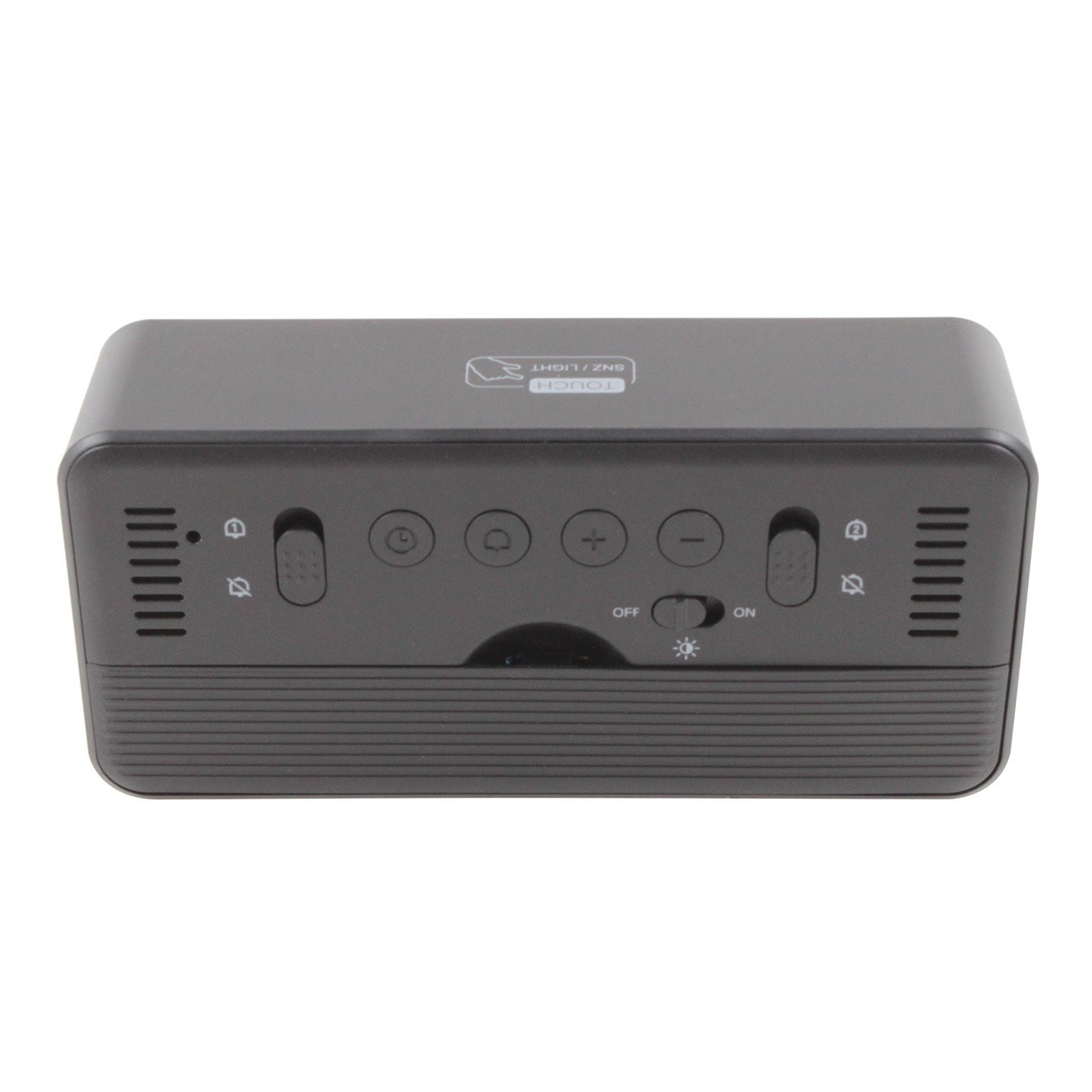 8001-EN LED Digital Alarm Clock: Multifunctional, Adjustable Brightness, Temp & Humidity Display, Dual Alarms, Date & Time Display, Snooze, Auto-Dimming, Night Light Mode