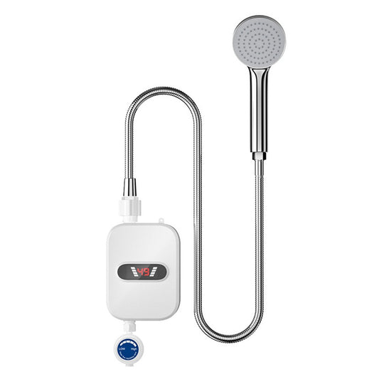 LCD Digital Instant Water Heater, Thermostatic Shower Heating Device, Waterproof 304 Stainless Steel, Tankless Rapid Heating System