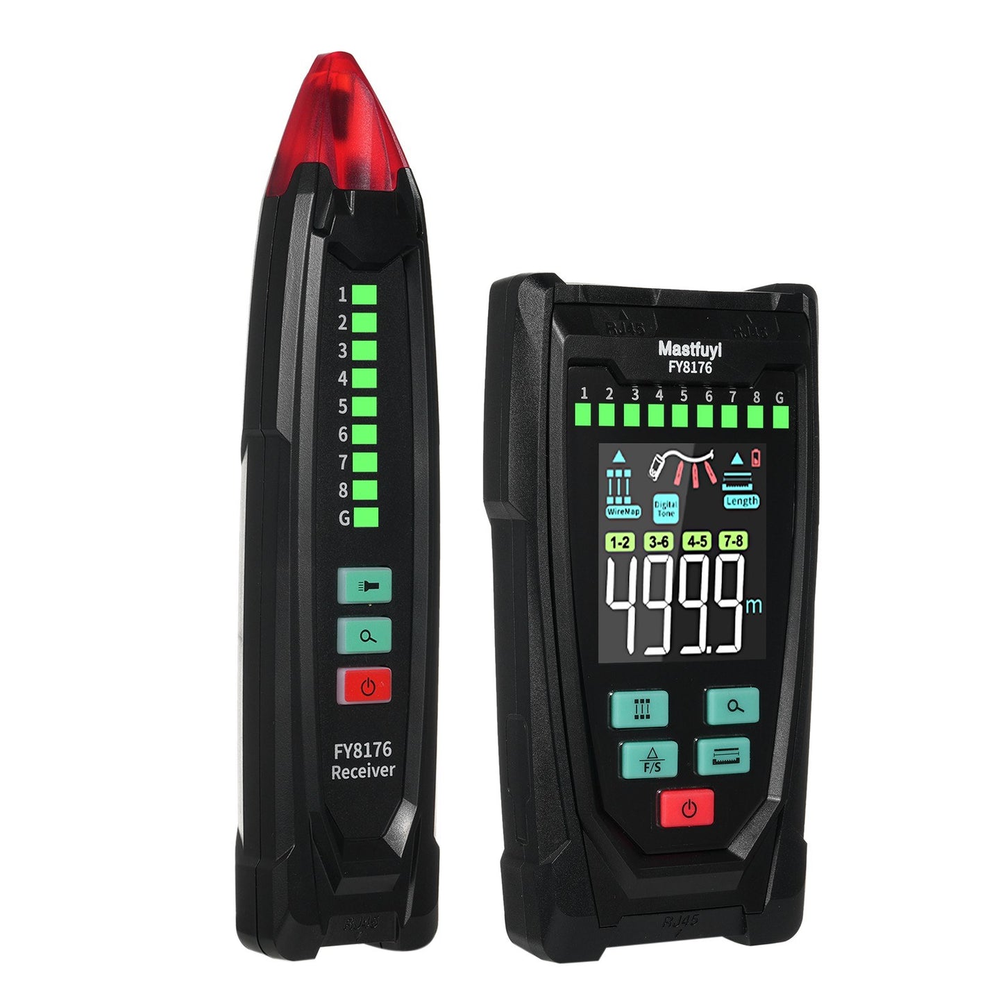 Mastfuyi FY8176 Portable Ethernet Cable Tester with 2.5 Color Screen
