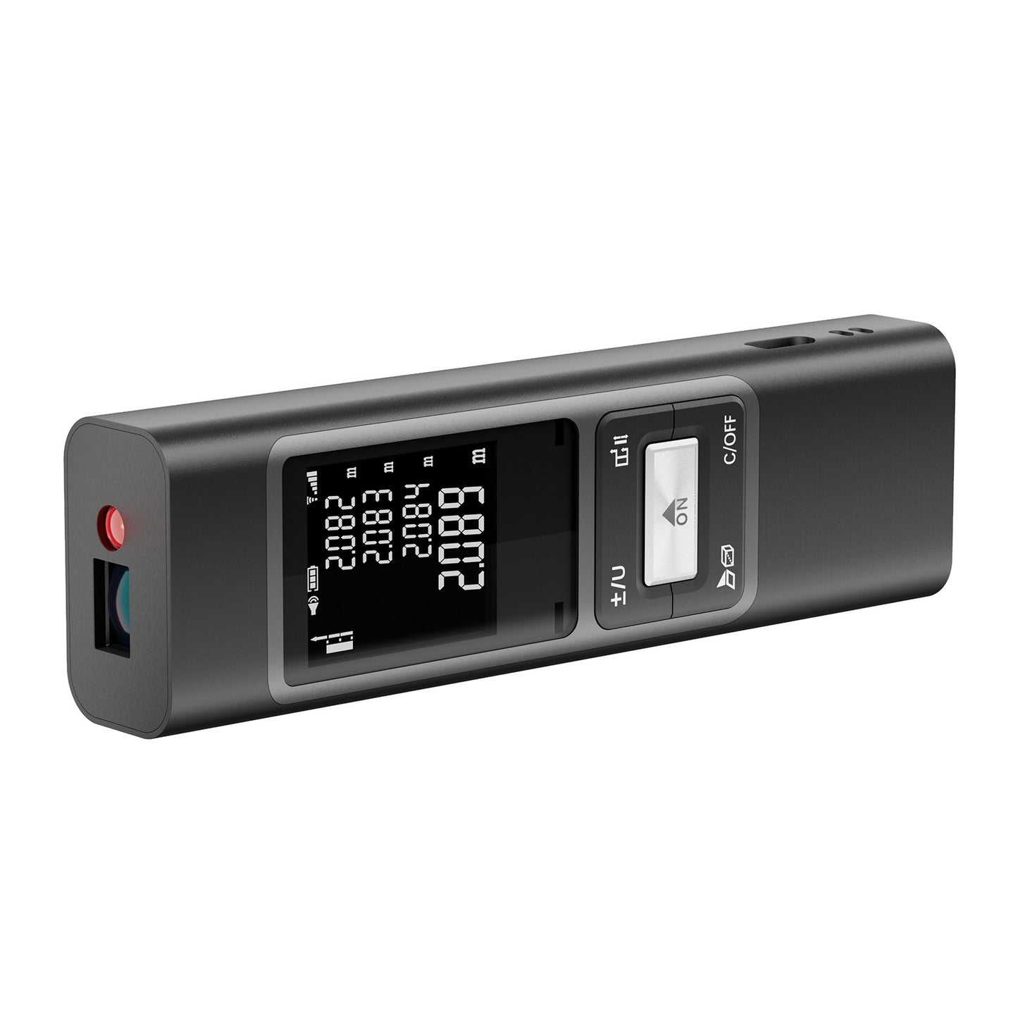 Rechargeable S40 Laser Distance Meter 40M, High Precision ±2mm Digital Rangefinder with Fast 0.1s Measurement, Aluminium Alloy Shell for Indoor Length, Area, Volume Measurement