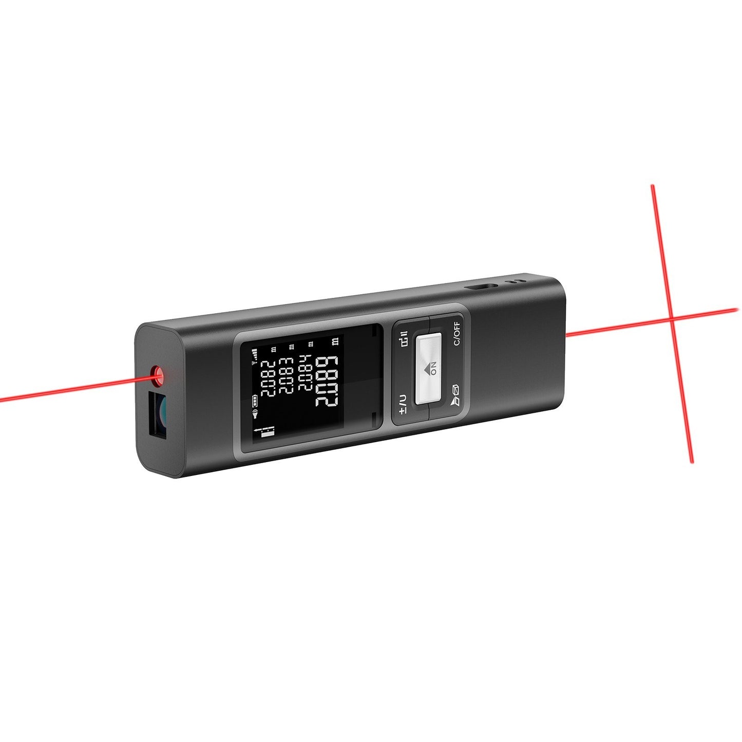 Rechargeable S40 Laser Distance Meter 40M, High Precision ±2mm Digital Rangefinder with Fast 0.1s Measurement, Aluminium Alloy Shell for Indoor Length, Area, Volume Measurement