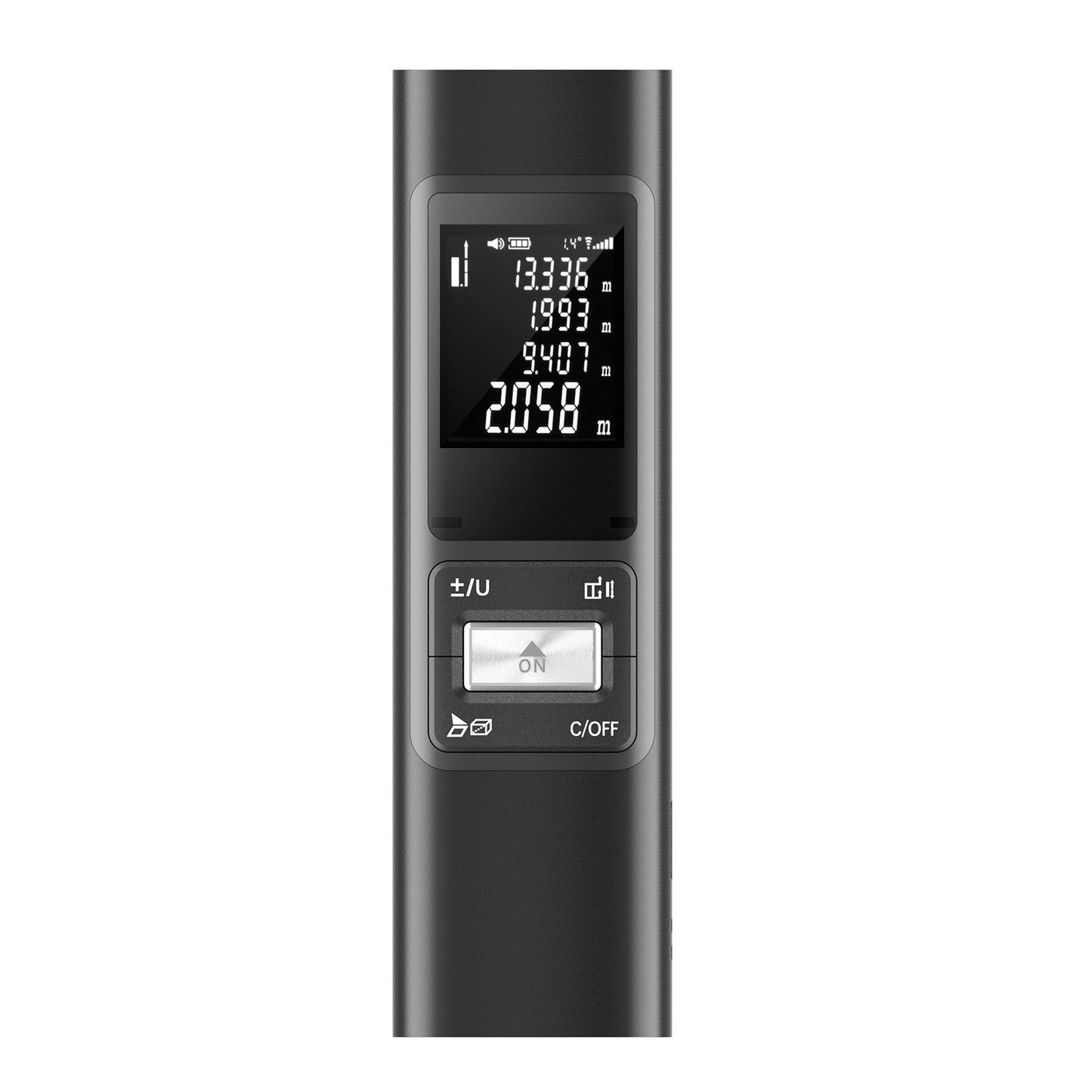 Rechargeable S40 Laser Distance Meter 40M, High Precision ±2mm Digital Rangefinder with Fast 0.1s Measurement, Aluminium Alloy Shell for Indoor Length, Area, Volume Measurement