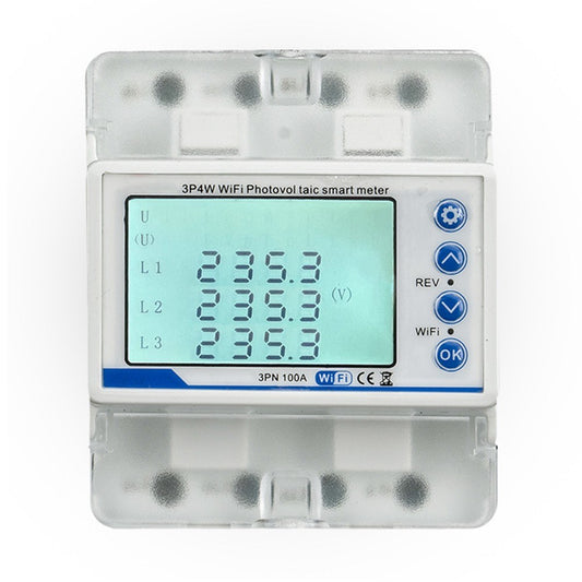 Tuya WiFi Three-Phase Photovoltaic Meter with Intelligent Reclosure Switch