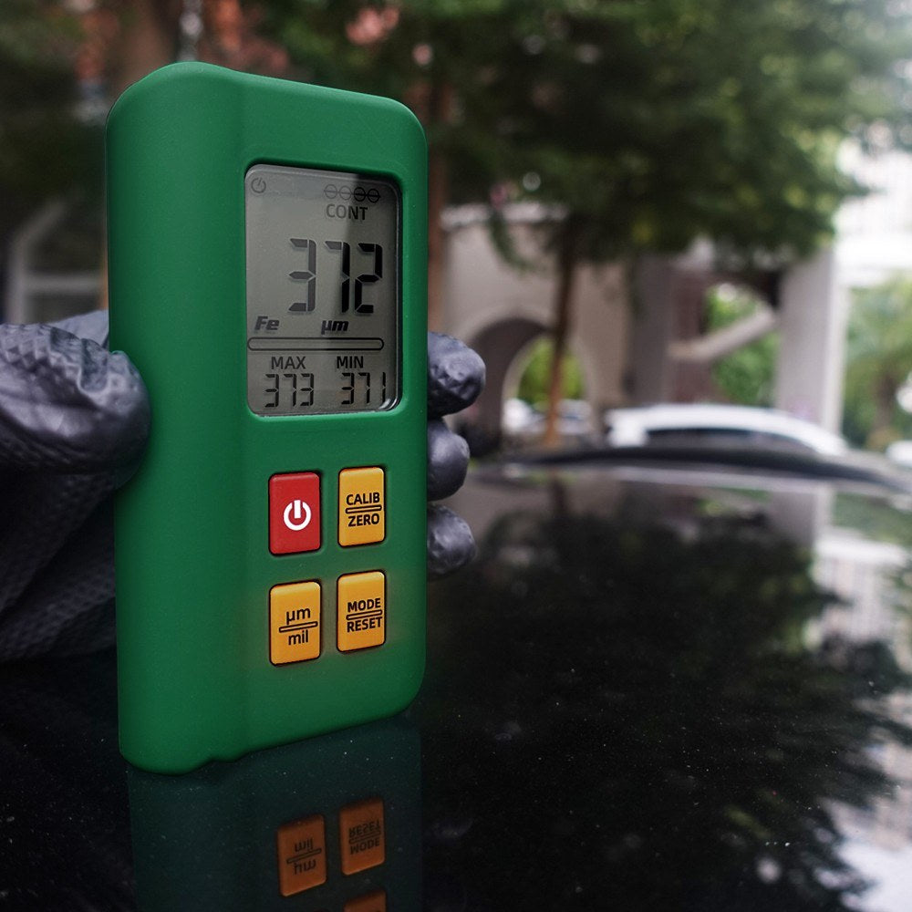 Digital LCD Car Paint Thickness Gauge - High Precision with Multi-Point & Zeroing Calibration