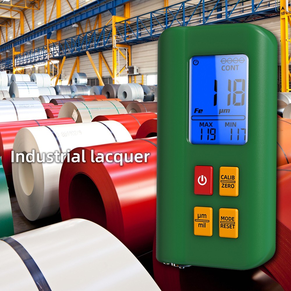 Digital LCD Car Paint Thickness Gauge - High Precision with Multi-Point & Zeroing Calibration