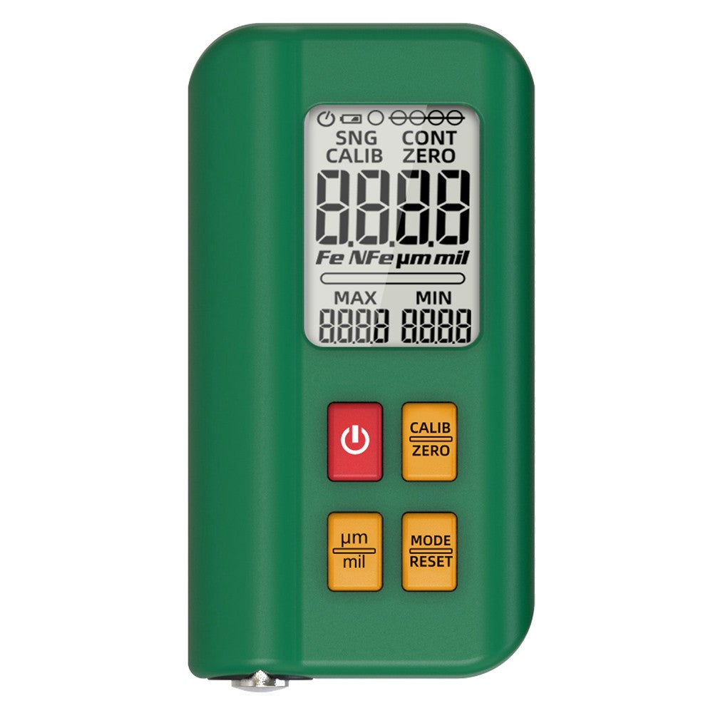 Digital LCD Car Paint Thickness Gauge - High Precision with Multi-Point & Zeroing Calibration