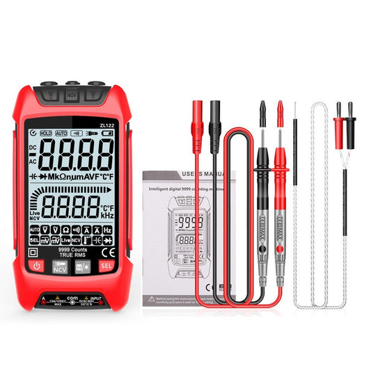Professional True RMS Digital Multimeter with LCD Backlight - Voltage, Resistance, Frequency Tester