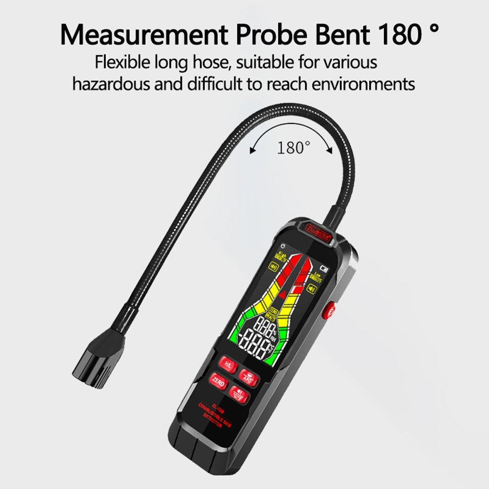 Portable Combustible Gas Leak Detector with Sound & Light Alarm