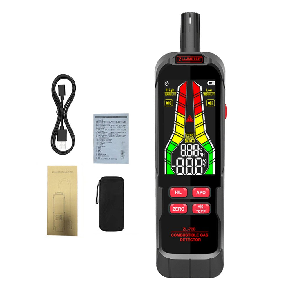 Portable Combustible Gas Leak Detector with Sound & Light Alarm