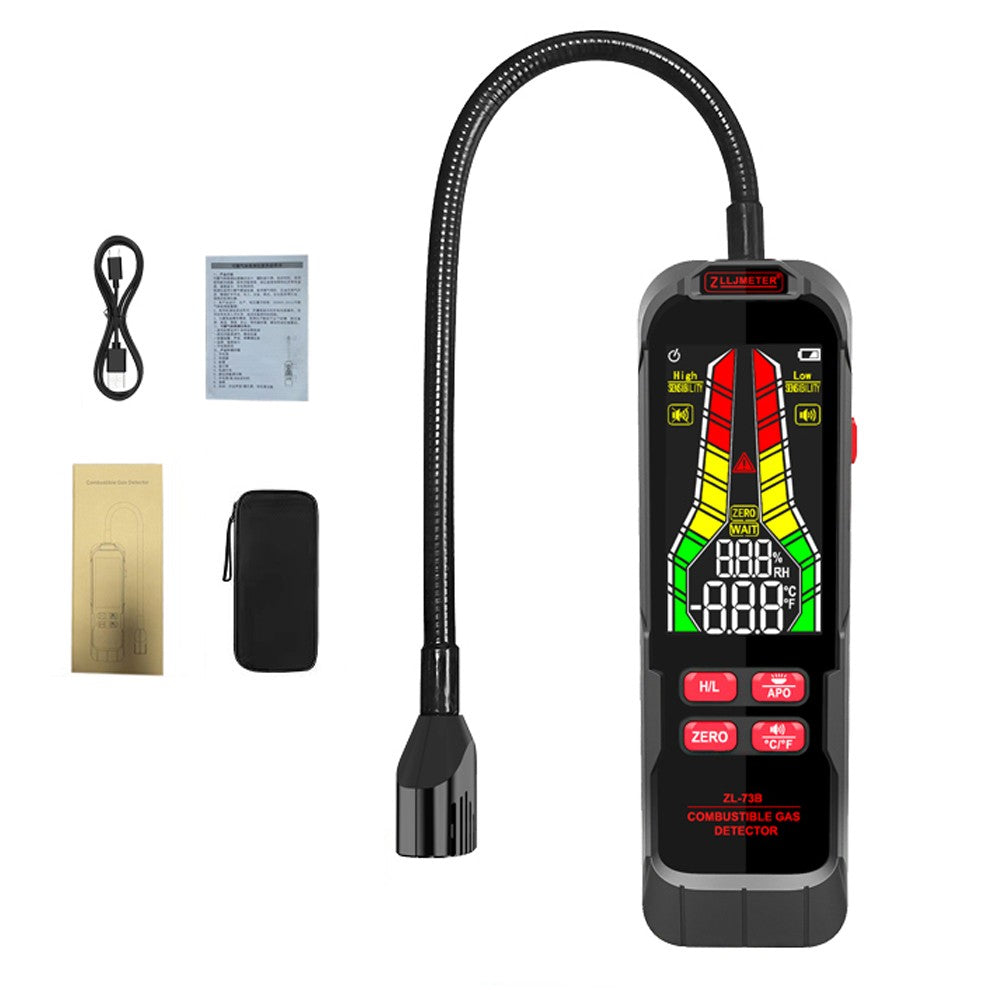 Portable Combustible Gas Leak Detector with Sound & Light Alarm